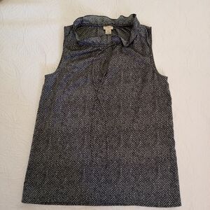 J.CREW Blouse With Black and White Print Size 00